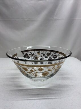 Culver Vintage 22K Gold MCM Chantilly Pattern Serving Bowl Signed
